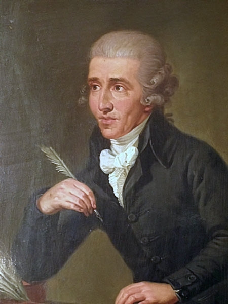 Portrait of Joseph Haydn, vintage artwork by Ludwig Guttenbrunn, 12x8" (A4) Poster