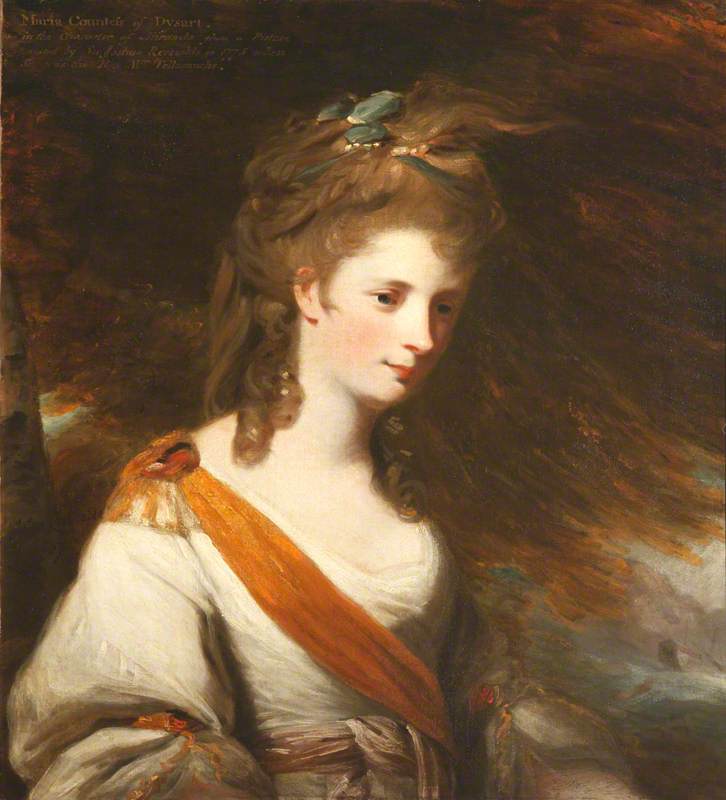 Anna Maria Lewis, Countess of Dysart, as Miranda (after Joshua Reynolds), vintage artwork by John Constable, 12x8" (A4) Poster