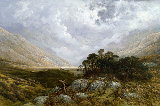 Landscape in Scotland, vintage artwork by Gustave Dore, 12x8" (A4) Poster