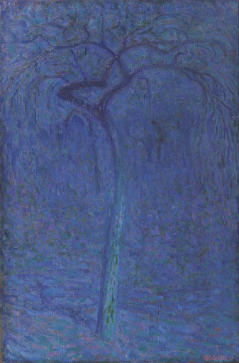 The Blue Tree, vintage artwork by Leo Gestel, 12x8" (A4) Poster