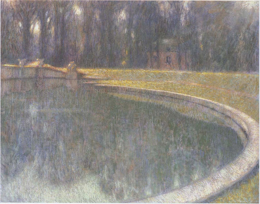 Fountain of Neptune in Versailles, vintage artwork by Henri Le Sidaner, 12x8" (A4) Poster