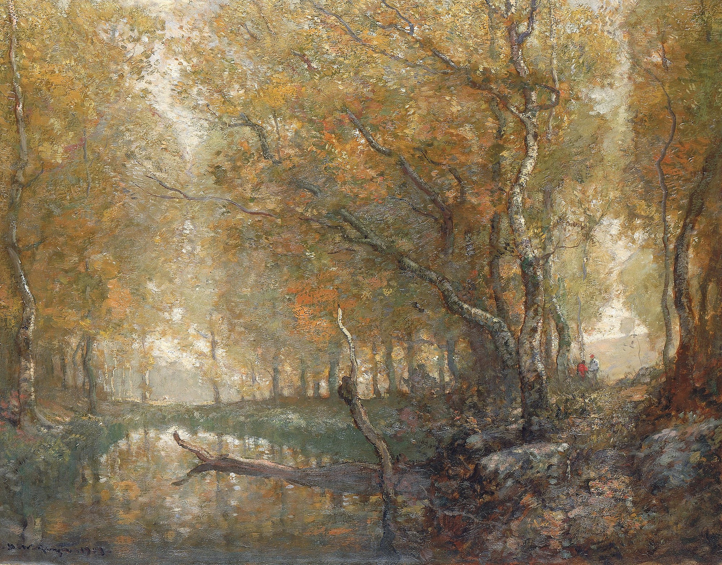 Bradbury's Mill Pond No.2 by Henry Ward Ranger,A3(16x12")Poster