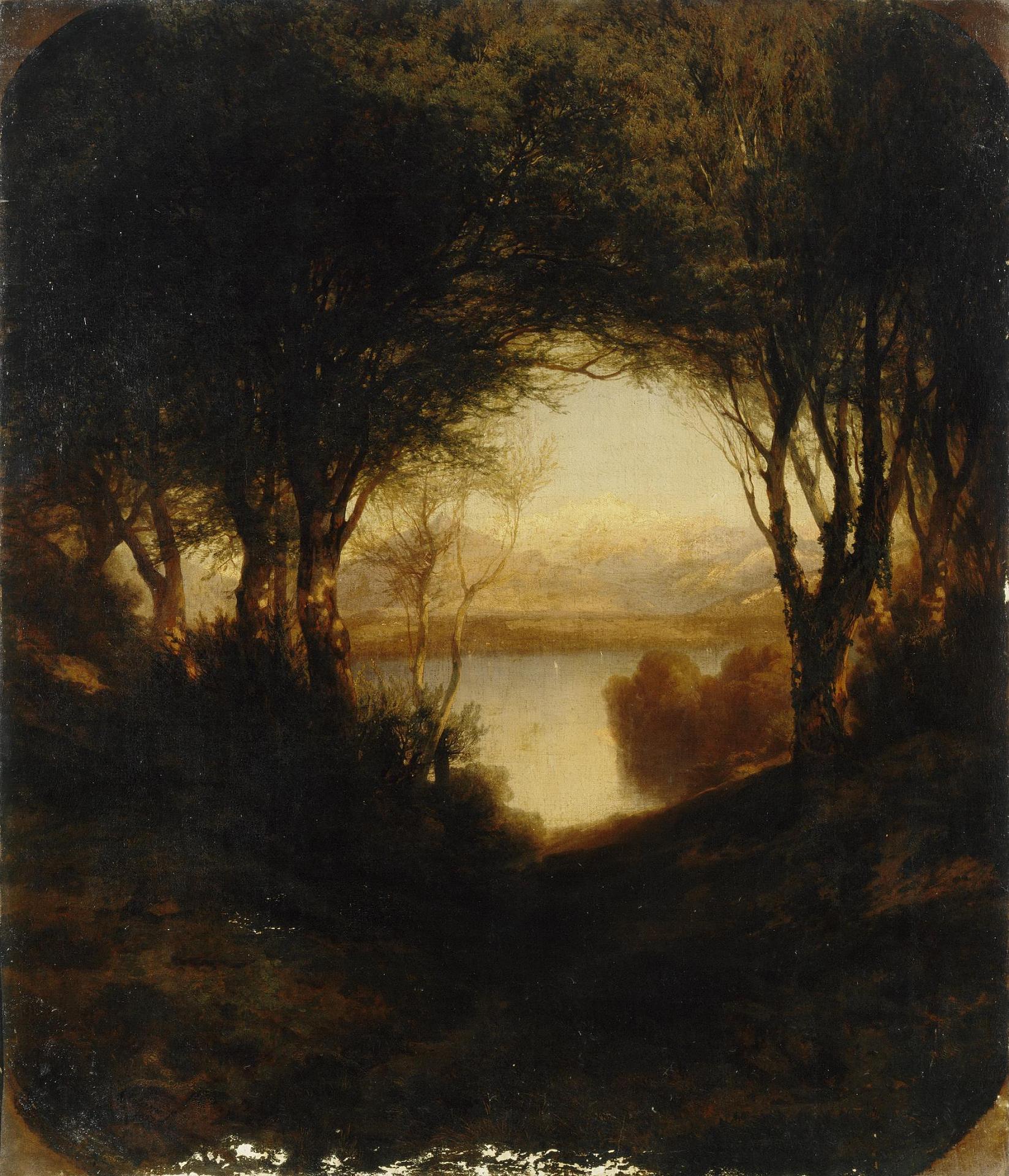 View of Bocage Landscape near Geneva, vintage artwork by Alexandre Calame, A3 (16x12") Poster Print