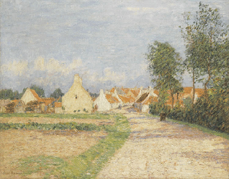 Flemish Village, vintage artwork by Paul Baum, 12x8" (A4) Poster
