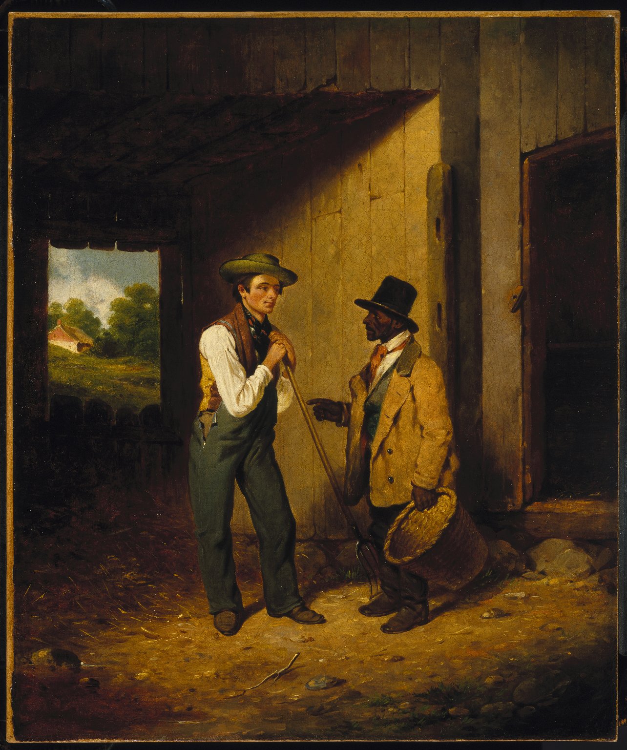 All Talk and No Work, vintage artwork by Francis William Edmonds, A3 (16x12") Poster Print