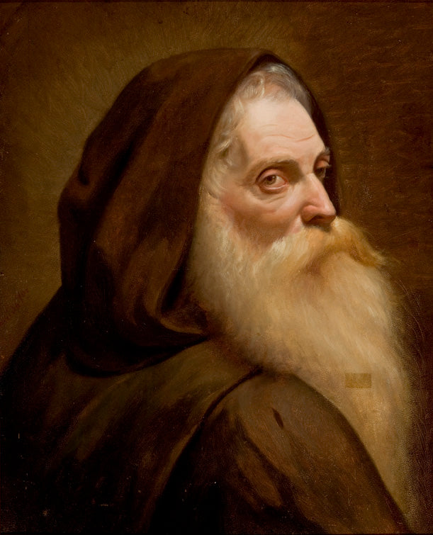 Capuchin Monk, vintage artwork by Jose Ferraz de Almeida Junior, 12x8" (A4) Poster