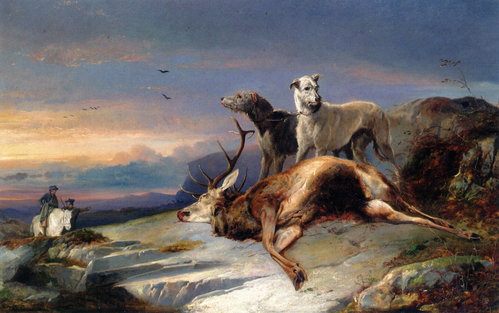 Deer Stalking, vintage artwork by Richard Ansdell, A3 (16x12") Poster Print