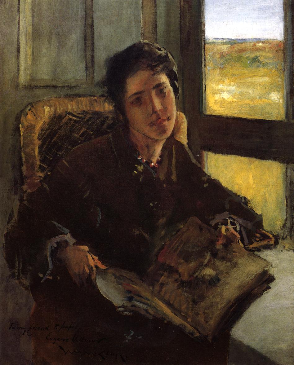Alice Dieudonne Chase, Shinnecock Hills, vintage artwork by William Merritt Chase, 12x8" (A4) Poster