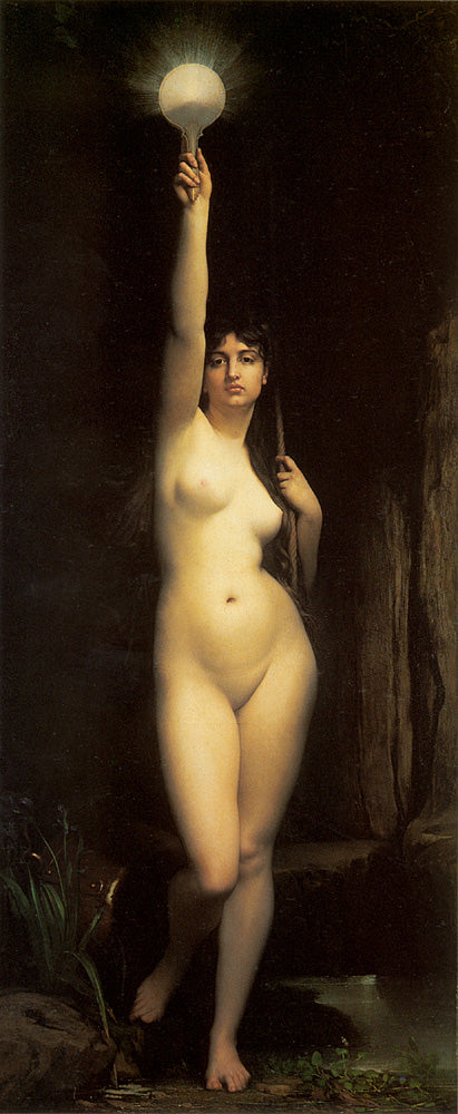 La verite (Truth), vintage artwork by Jules Joseph Lefebvre, 12x8" (A4) Poster