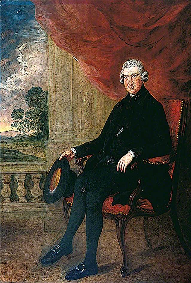 Reverend Robert Heron, vintage artwork by Gainsborough Dupont, 12x8" (A4) Poster