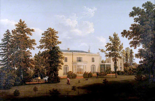Leigh Park House, Havant, vintage artwork by Joseph Francis Gilbert, 12x8" (A4) Poster
