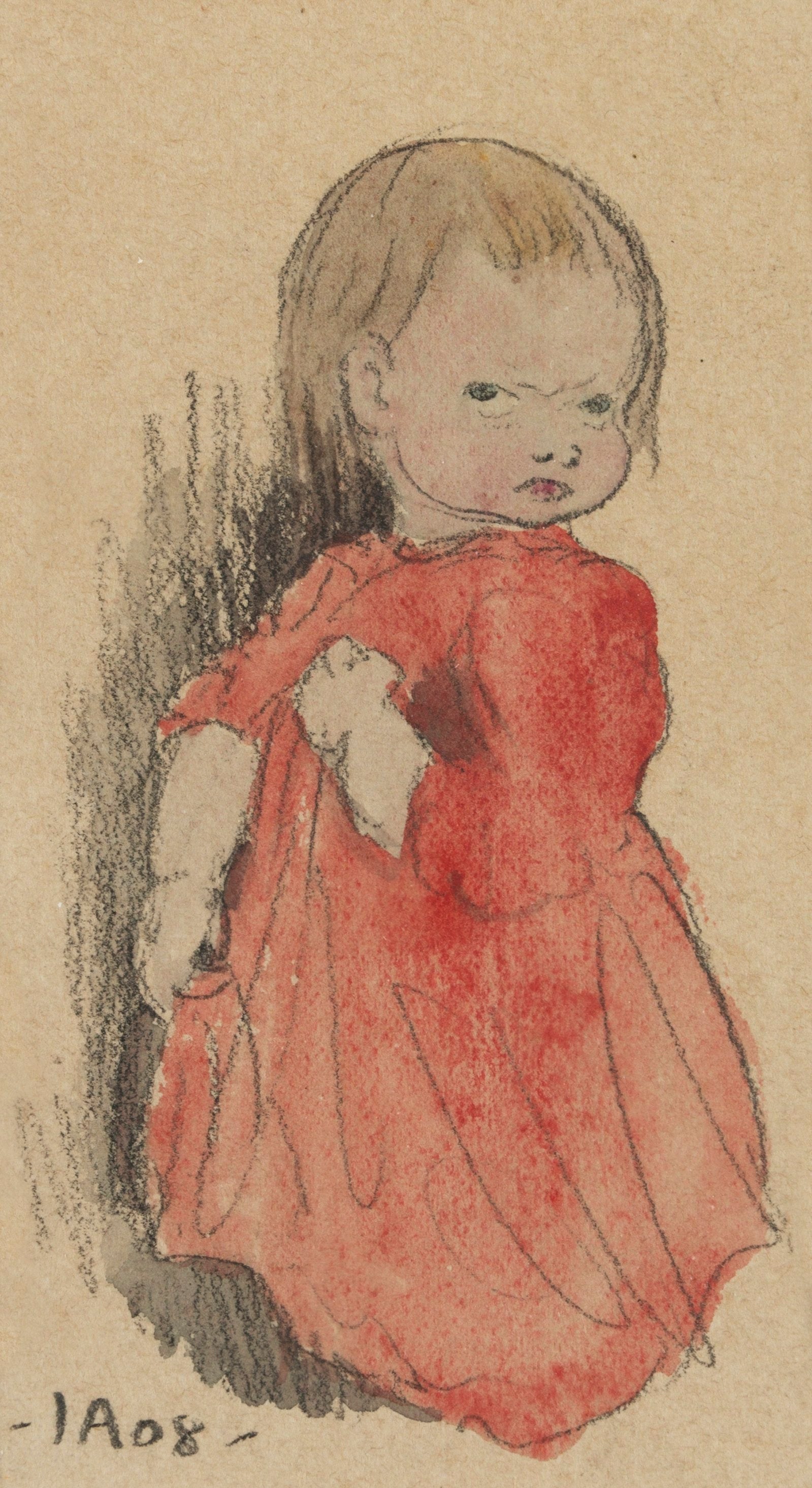 Lillian, vintage artwork by Ivar Arosenius, 12x8" (A4) Poster