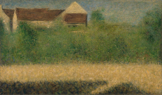 Houses and Garden by Georges Seurat,A3(16x12")Poster