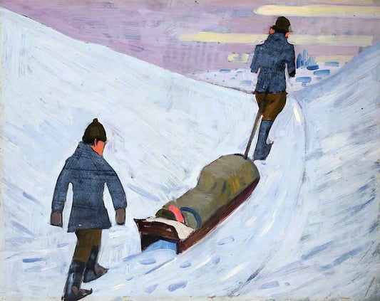 ded by Sledge in Russia, 1918 by Jan (Godfrey Jervis) Gordon,16x12(A3) Poster