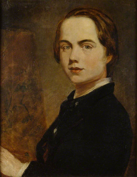 Self Portrait at the Age of 14, vintage artwork by William Holman Hunt, 12x8" (A4) Poster