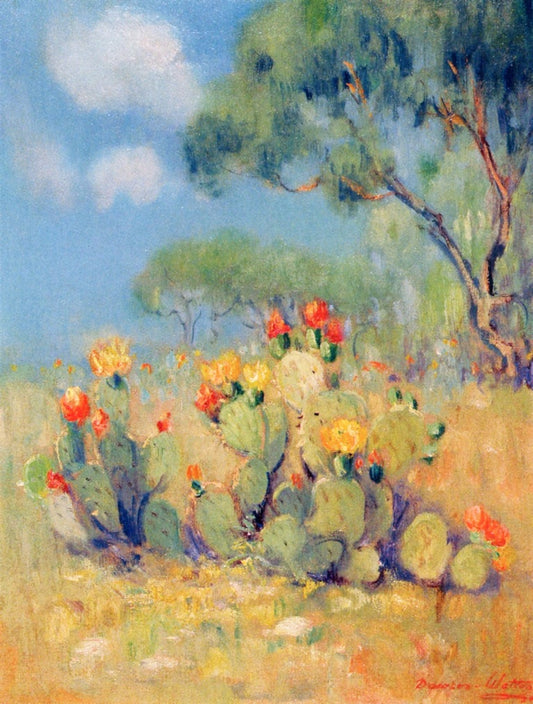 Prickly Pear, vintage artwork by Dawson Dawson-Watson, 12x8" (A4) Poster