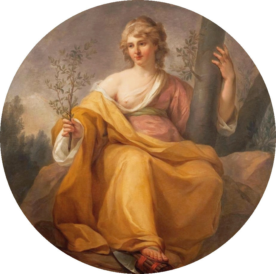 Allegory of Graciousness (Clementia), vintage artwork by Marcello Bacciarelli, 12x8" (A4) Poster