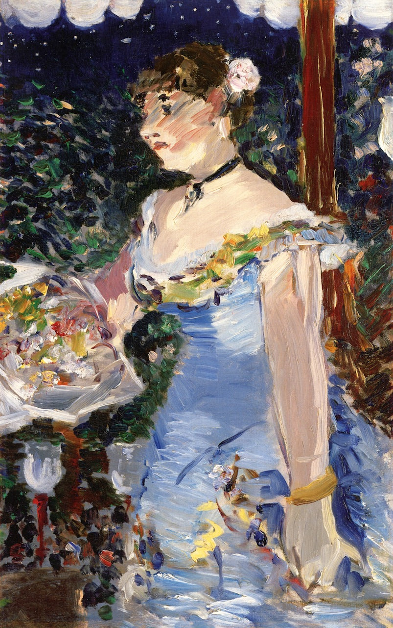 Cafe-Concert Singer, vintage artwork by Édouard Manet, 12x8" (A4) Poster