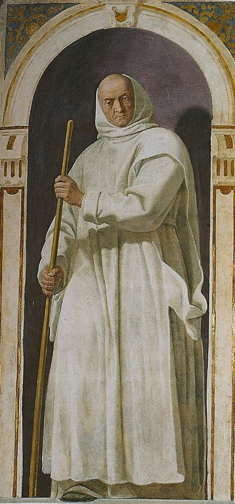 Odo of Novara, vintage artwork by Daniele Crespi, 12x8" (A4) Poster