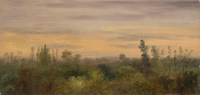 Landscape View, vintage artwork by Carl Gustav Carus, A3 (16x12") Poster Print