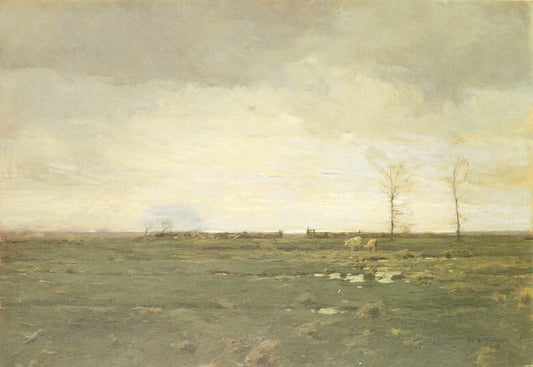 The Meadows, vintage artwork by William Langson Lathrop, 12x8" (A4) Poster