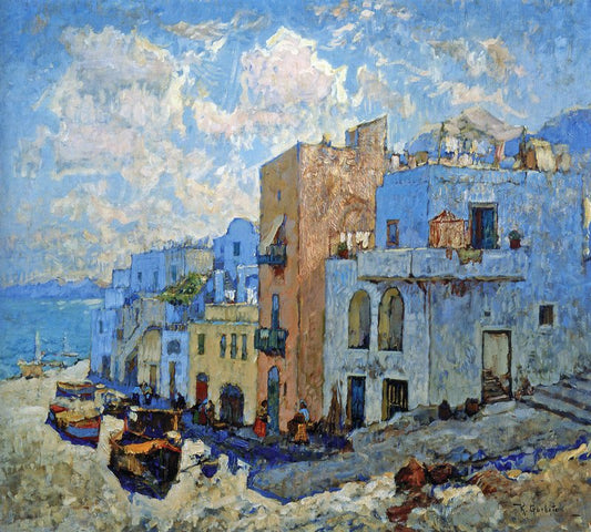 Fishing Street, Capri by Konstantin Gorbatov,16x12(A3) Poster