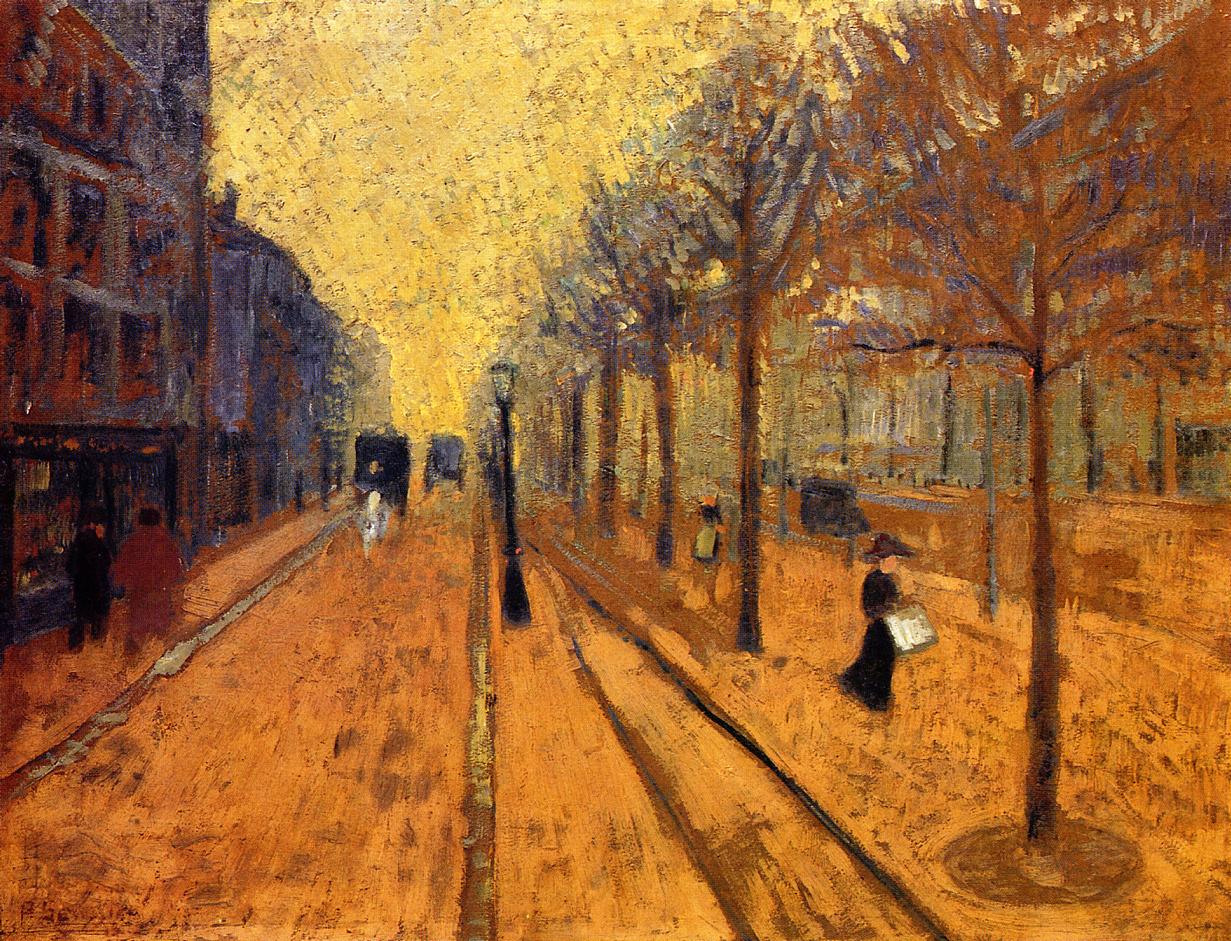 Avenue de Neuilly, vintage artwork by Paul Serusier, 12x8" (A4) Poster