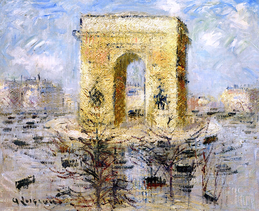 The Arc de Triomphe, Place de L'etoile by Gustave Loiseau,A3(16x12")Poster