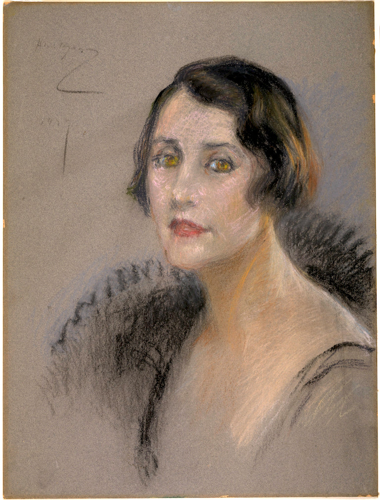 The Countess Carraciolo, vintage artwork by Alice Pike Barney, 12x8" (A4) Poster