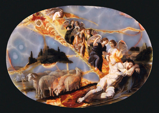 Jacob's Ladder, vintage artwork by Jacques Stella, 12x8" (A4) Poster
