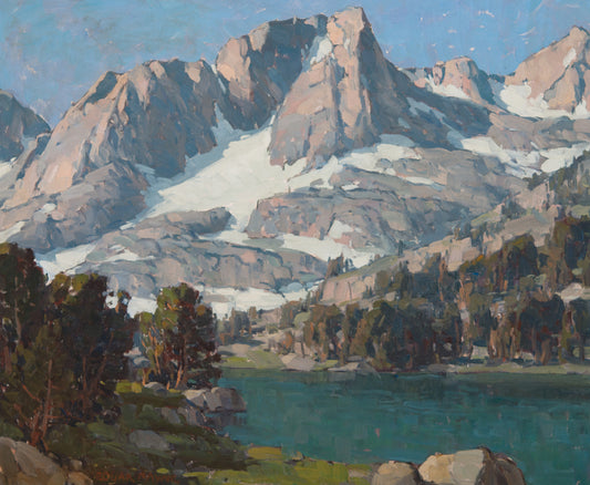 Alpine Lake, vintage artwork by Edgar Alwyn Payne, 12x8" (A4) Poster