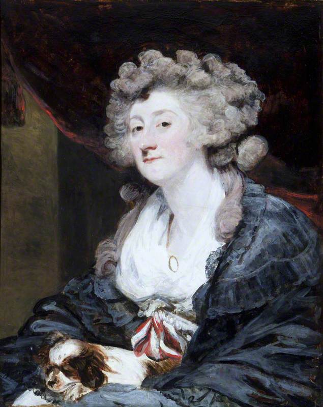 Amelia Anne Egerton, Lady Hume, vintage artwork by Sir Joshua Reynolds, 12x8" (A4) Poster
