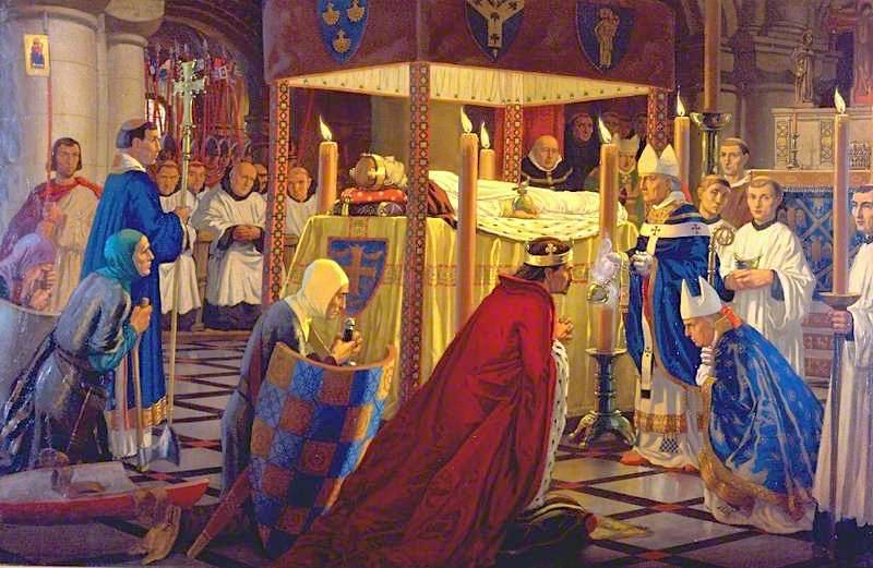  of Henry I at Reading Abbey, 4 January 1136 by Harry Morley,16x12(A3) Poster