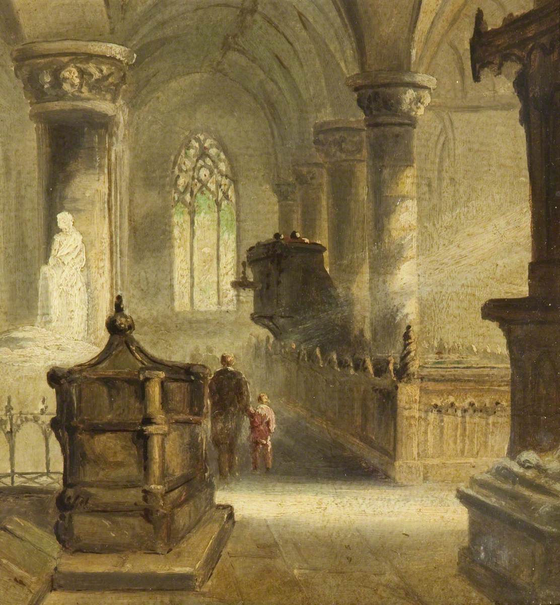 The Chancel, vintage artwork by James Holland, A3 (16x12") Poster Print