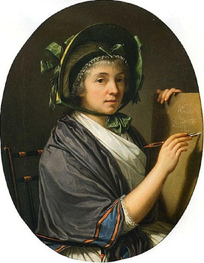 Portrait of Princess Louise of Stolberg-Gedern, vintage artwork by François-Xavier Fabre, 12x8" (A4) Poster