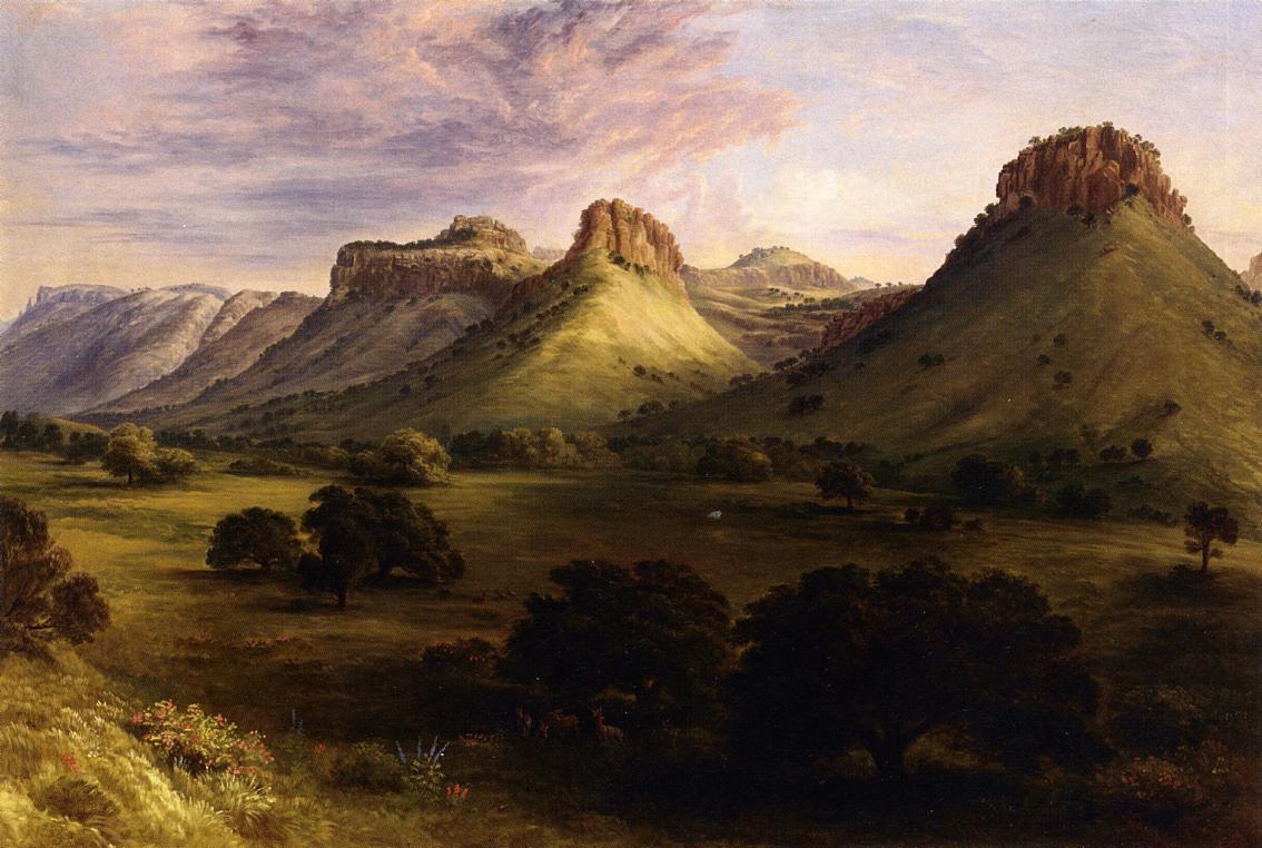 View in the Canyon of the Coppermines, Santa Rita, New Mexico, vintage artwork by Henry Cheever Pratt, A3 (16x12") Poster Print