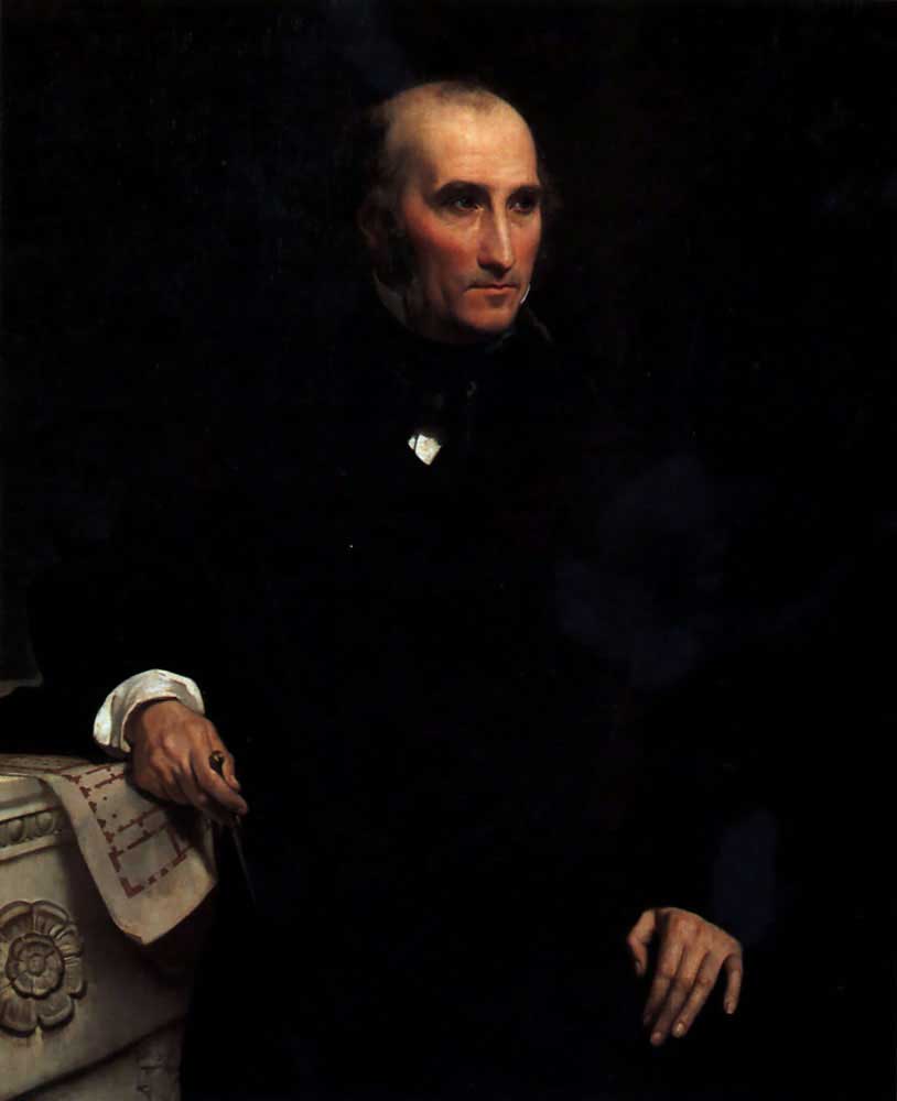 Charles Benvignat, Architect (1806-1877), vintage artwork by Victor Louis Mottez, A3 (16x12") Poster Print