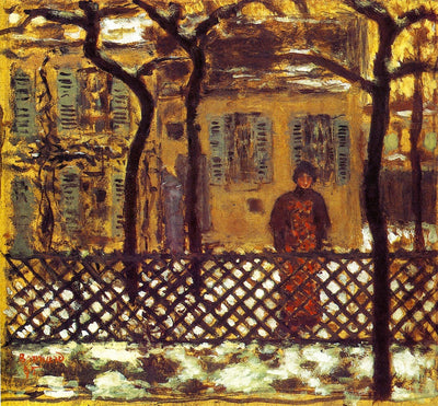 Behind the Fence by Pierre Bonnard,A3(16x12")Poster