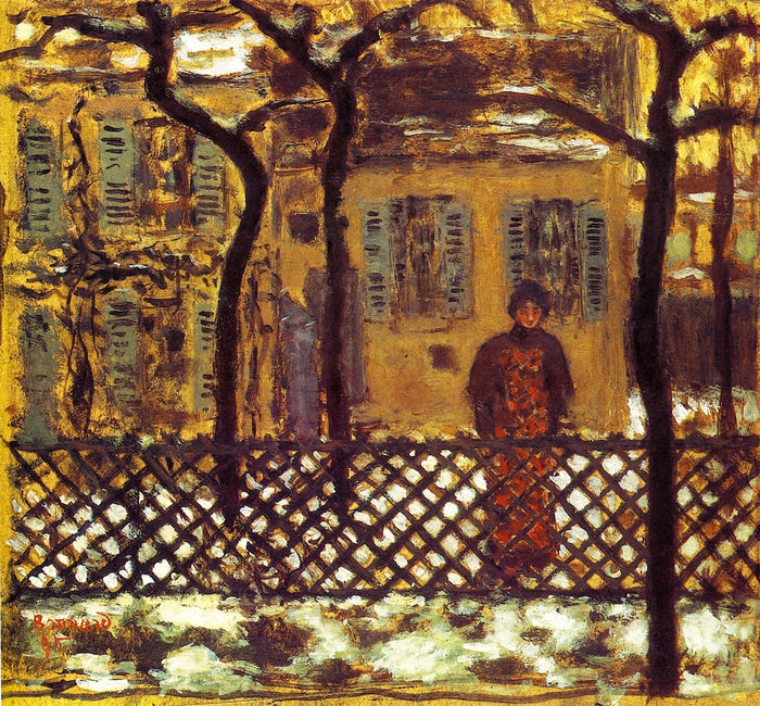 Behind the Fence by Pierre Bonnard,A3(16x12