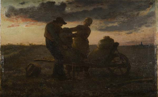 The Potato Gatherers, vintage artwork by Jean-François Millet, A3 (16x12") Poster Print