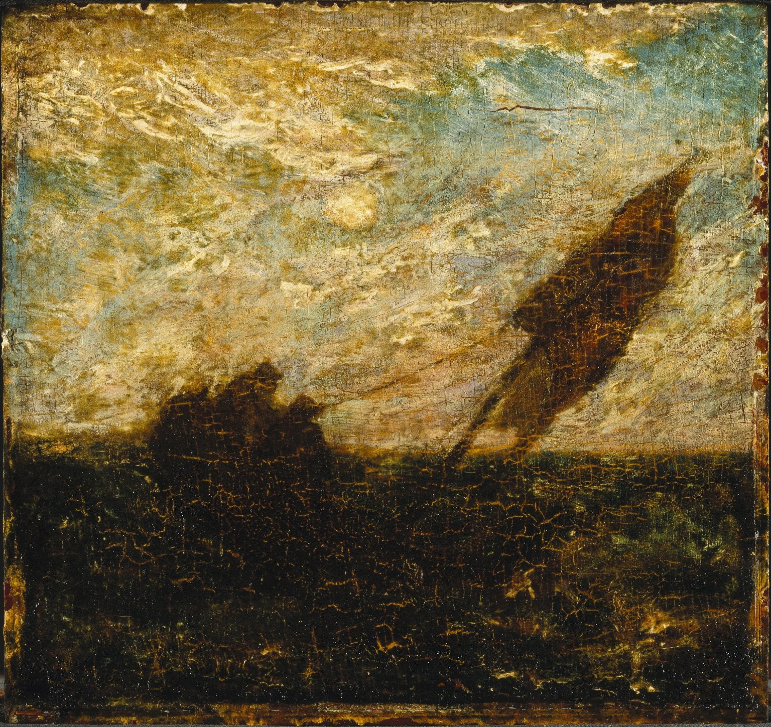 The Waste of Waters is Their Field, vintage artwork by Albert Pinkham Ryder, 12x8" (A4) Poster