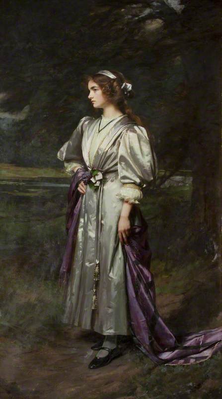 Mary Logsdail, vintage artwork by William Logsdail, 12x8" (A4) Poster