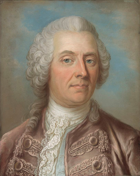 Baron Johan Wilhelm Sprengporten, vintage artwork by Gustaf Lundberg, 12x8" (A4) Poster