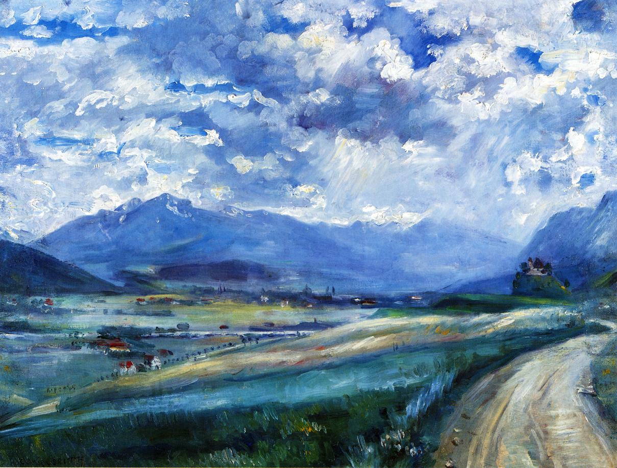 Inn Valley Landscape by Lovis Corinth,A3(16x12")Poster