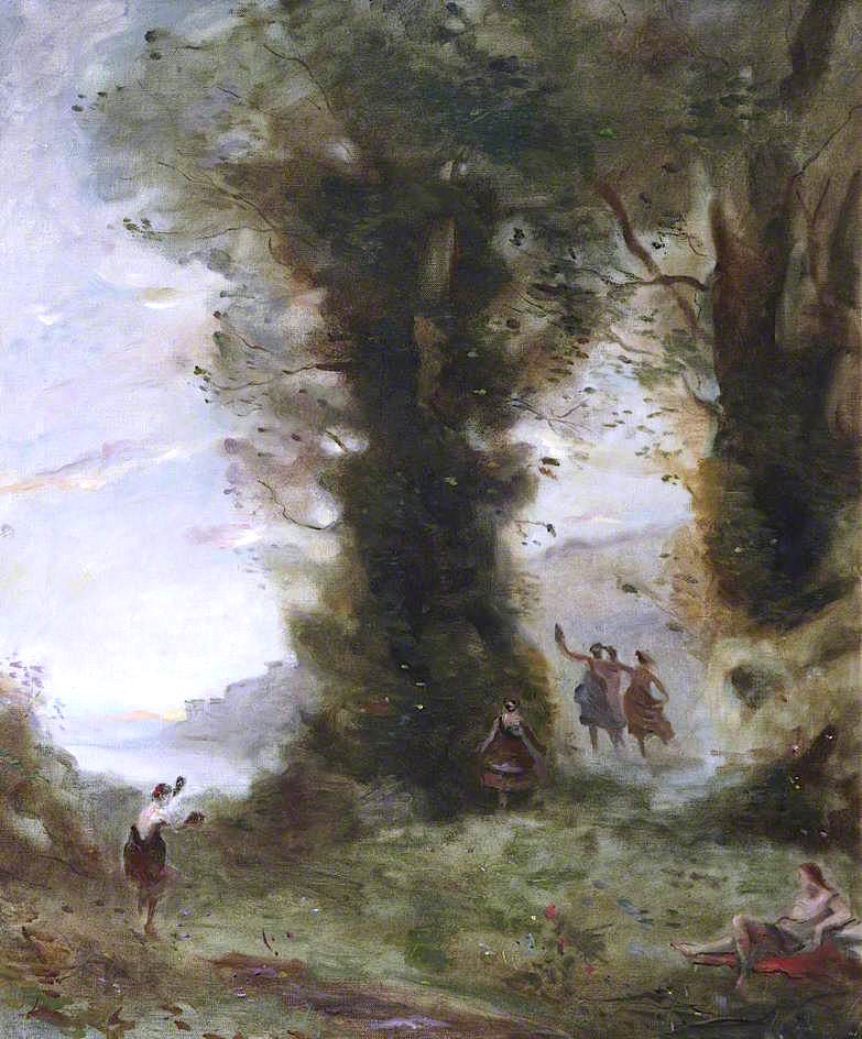Scene (after Jean-Baptiste-Camille Corot) by Reginald Duncan,16x12(A3) Poster
