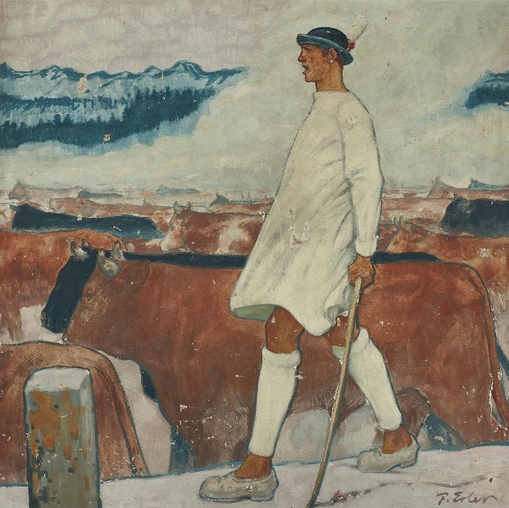 Shepherd by Fritz Erler,A3(16x12")Poster