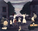 After Supper, West Chester, vintage artwork by Horace Pippin, 12x8" (A4) Poster