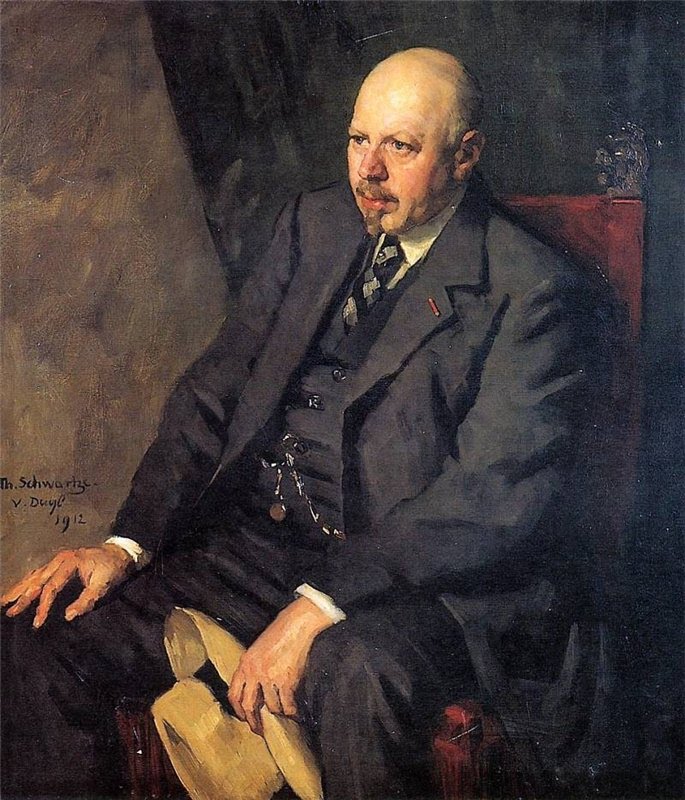 Portrait of Anton Dreesman by Therese Schwartze,A3(16x12")Poster