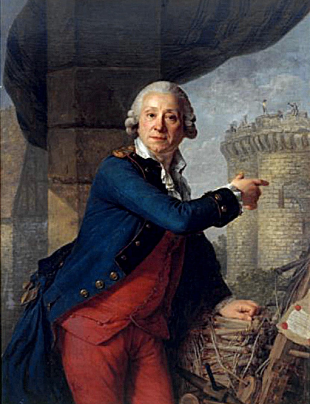 Portrait of Jean Henri Latude (1725–1805), vintage artwork by Antoine Vestier, 12x8" (A4) Poster