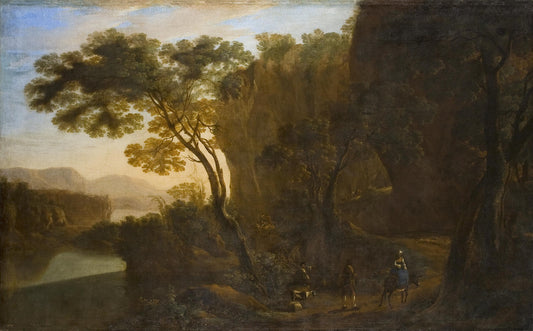 Crossing the Pass, vintage artwork by Jan Both, 12x8" (A4) Poster